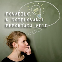 Povabilo k sodelovanju Memoriada 2010